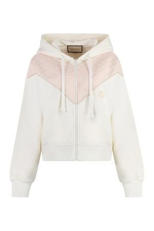 Full zip cotton hoodie-0